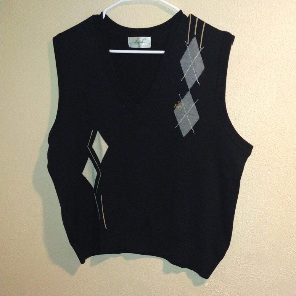 Vintage Elord Golf Sweater Vest Preppy M